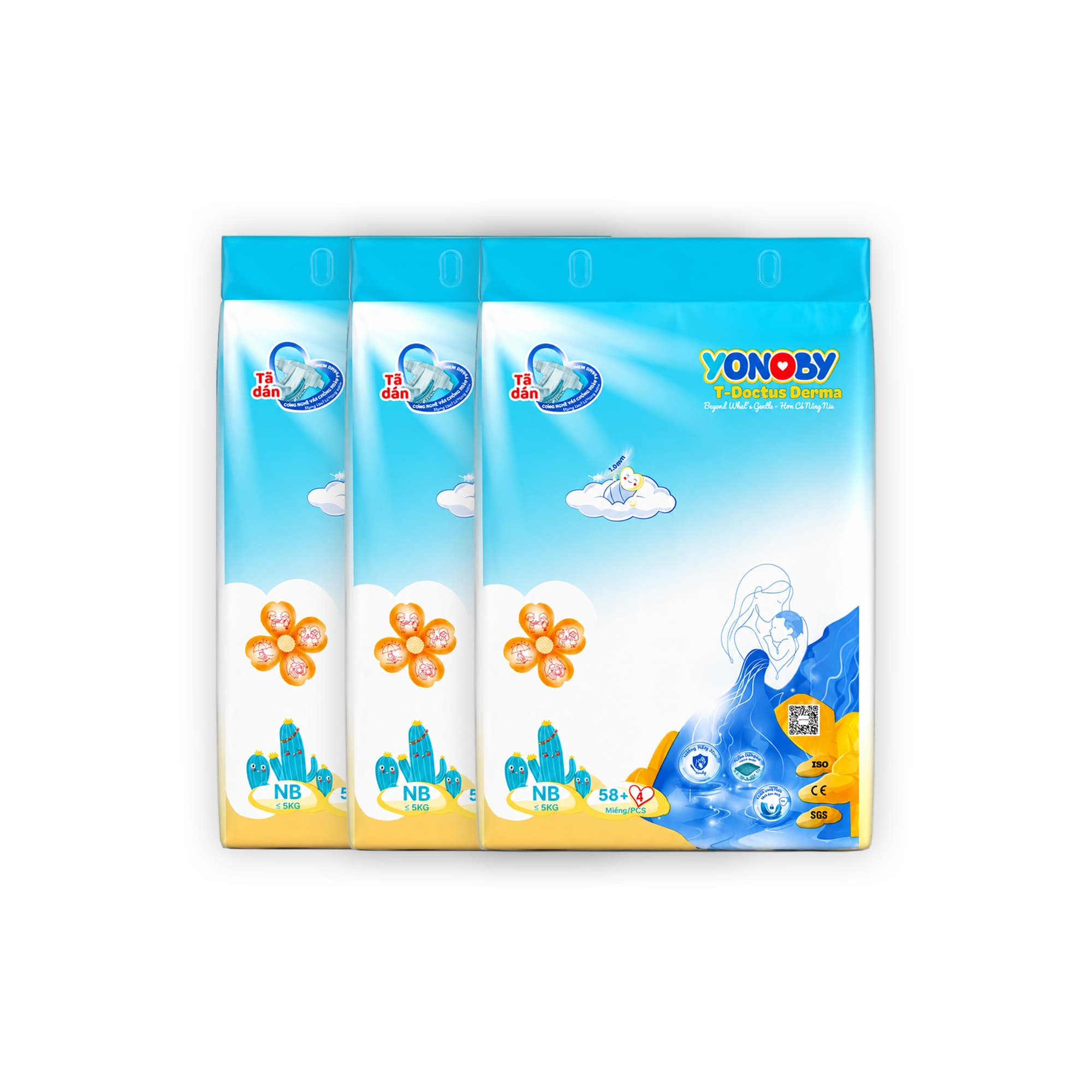 COMBO 3 Tã Dán Yonoby T-Doctus Derma