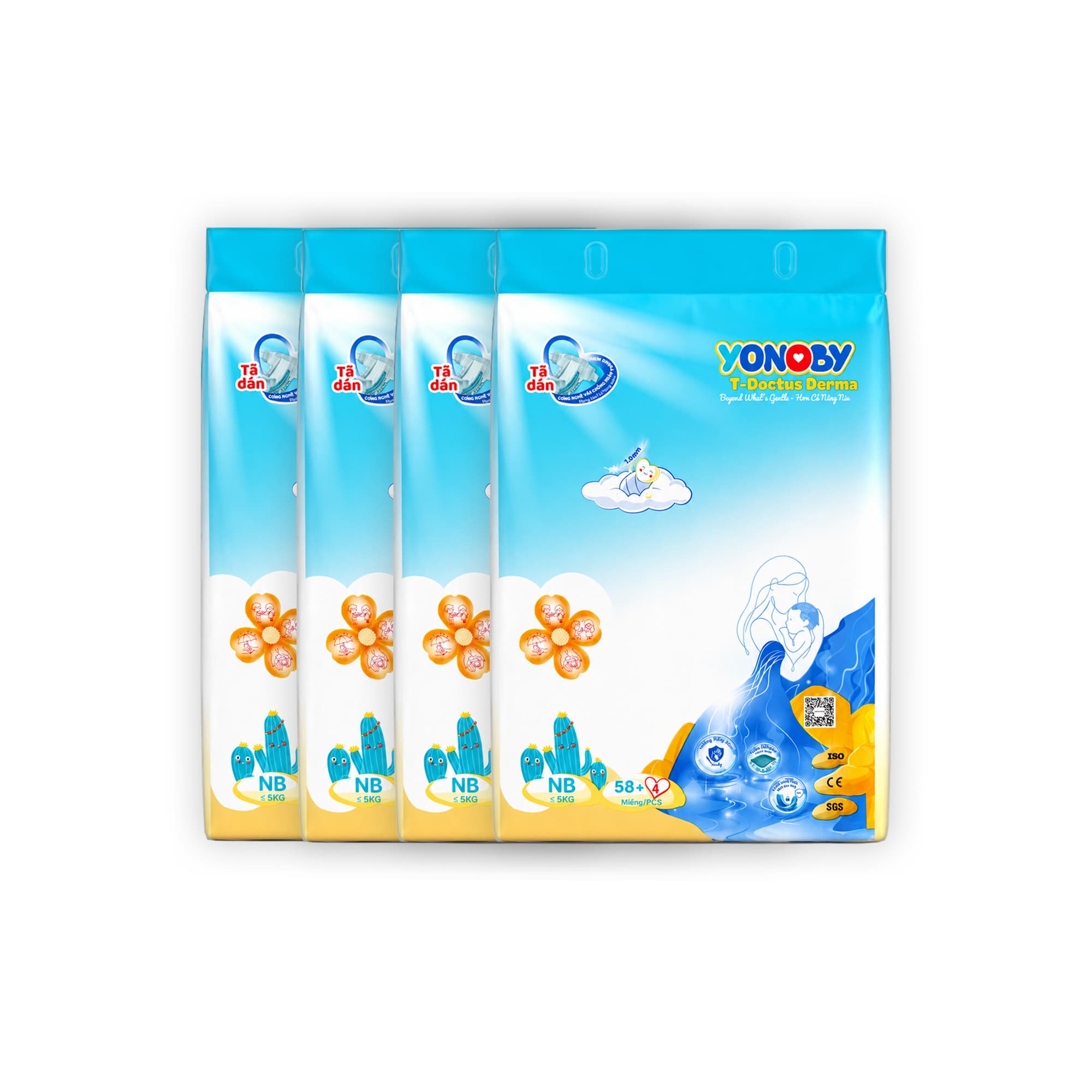 COMBO 4 Tã Dán Yonoby T-Doctus Derma